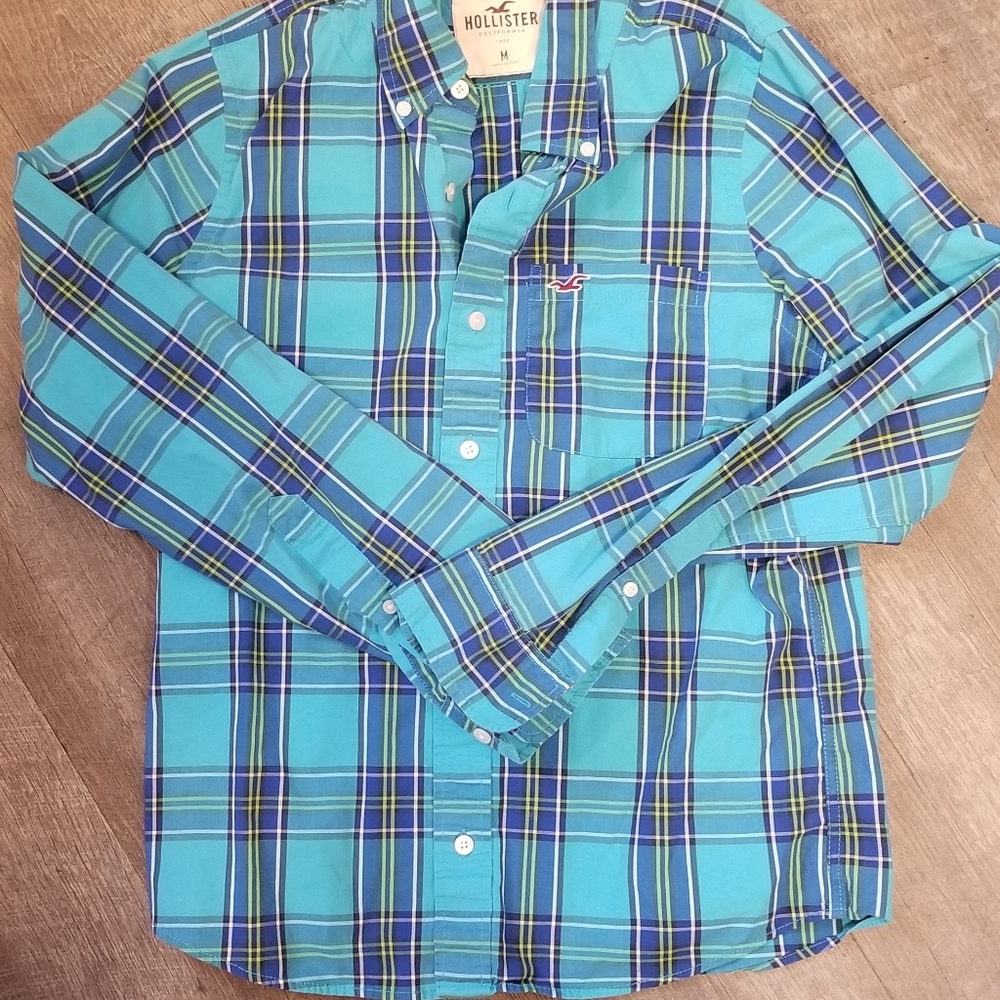 Hollister Mens Medium Long Sleeve Shirt